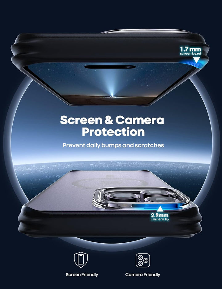 Lamicall iPhone 14 Pro Max Magnetische Hülle für Magsafe - [Upgrade Airbag Schutz] Extrem Dünn Handy