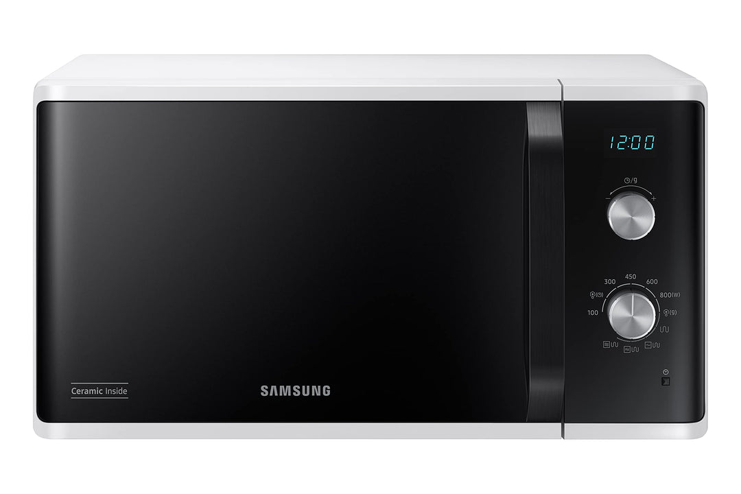 Samsung Microonde MG23K3614AW Mikrowellenofen, 23 Liter, 800 W, Grill 1100 W,