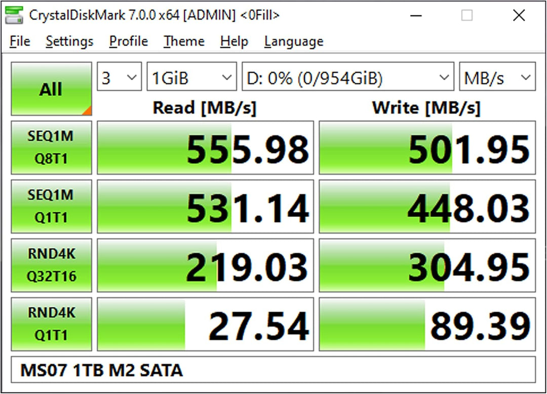 Timetec 1TB SSD 3D NAND TLC SATA III 6 Gb/s M.2 2280 NGFF 512 TBW Lesegeschwindigkeit Bis zu 530 MB/