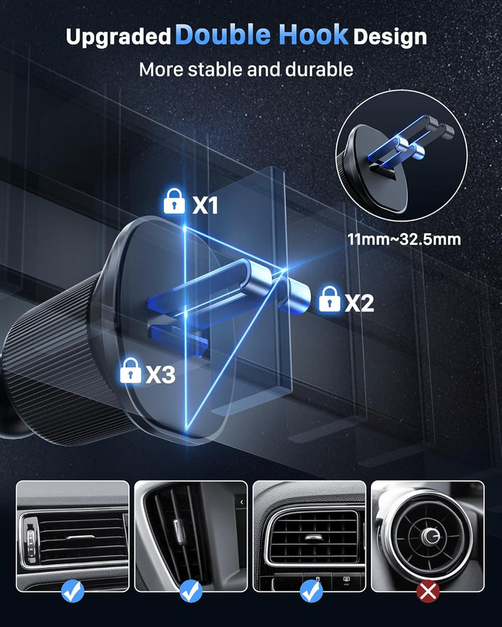 YOSH für MagSafe Handyhalterung Auto, Magnetische Handyhalterung Auto, 360° drehbare Halterung für A