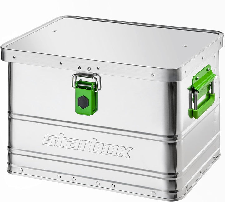 ALUTEC Aluminiumbox Starbox 30 (Inhalt 30 l, Innenmasse (LxBxH) 430 x 335 x 270 mm, staub-/spritzwas