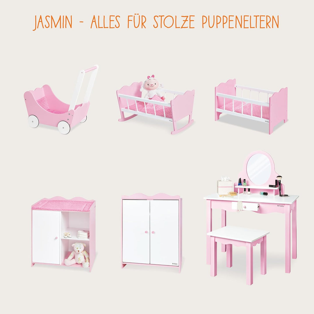 PINOLINO Puppenbett Jasmin komplett, 4-TLG.