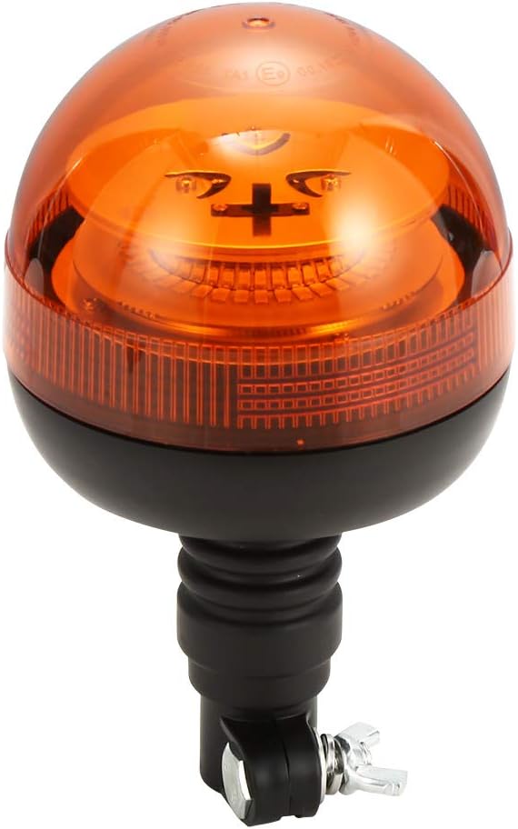 D-TECH 12/24V LED Warnlicht Stroboskoplicht Blinklichter Frontblitzer Rundumleuchte Amber Notlicht-L