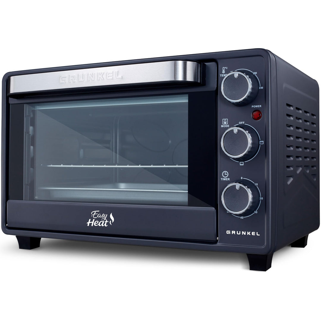 Grunkel Elektro-Multifunktionsbackofen 23L mit 3 Heizfunktionen und Temperaturwahl bis 230 °C, Timer