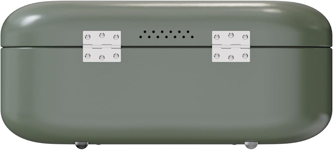 Design-Brotkasten PANEA - Korpus, Griff und Scharniere aus Metall - hochwertige Qualität - grün, Grü