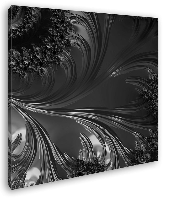 deyoli Elegantes Bild aus Kupferfarben im Format: 70x70 Effekt: Schwarz&Weiss als Leinwandbild, Moti