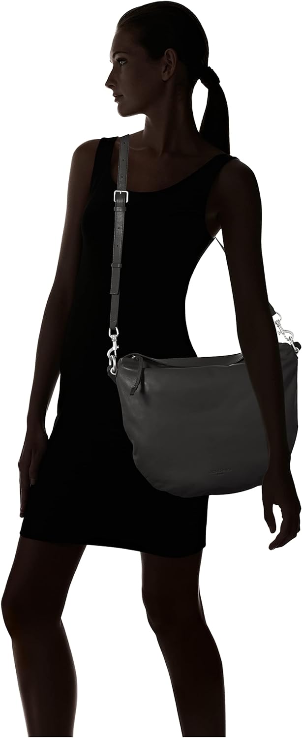 Liebeskind Damen Lova Hobo Schwarz, Schwarz