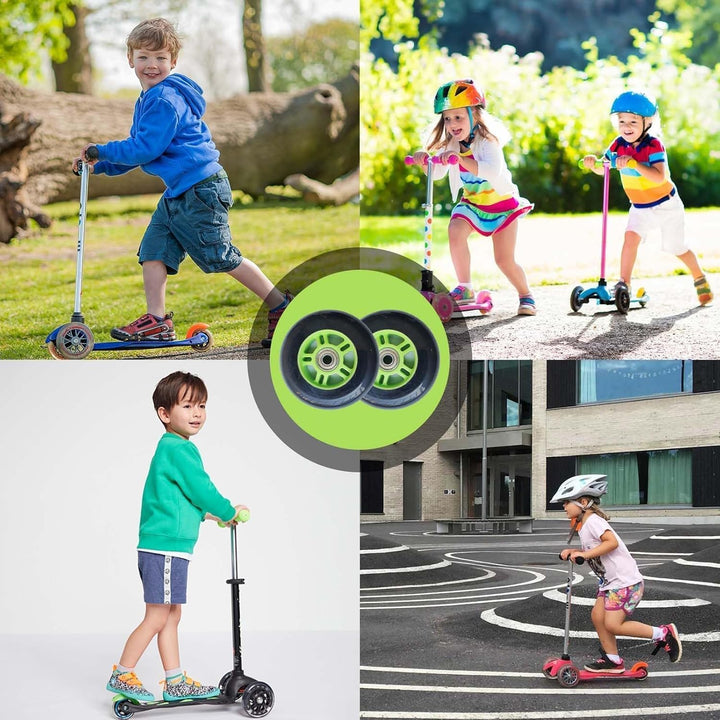 2 Stück Ersatzrollen, 100 mm Ersatzräder für Scooter, Ersatzräder für Roller mit Rädern, Stunt-Scoot