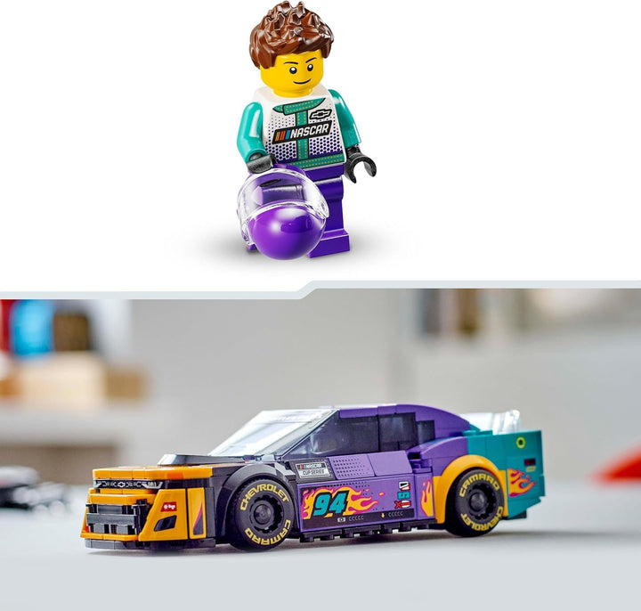 LEGO Speed Champions NASCAR Next Gen Chevrolet Camaro ZL1 Spielzeugauto; BAU- und Spielset mit Renna