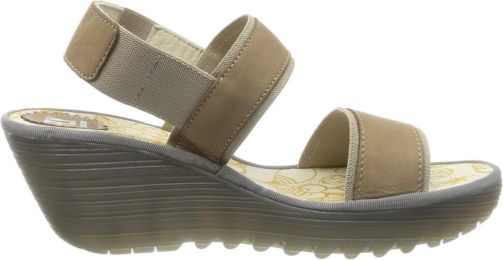 FLY London Damen Yaco416fly Sandale 37 EU Sand, 37 EU Sand