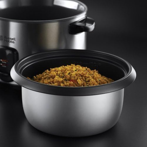 Russell Hobbs Reiskocher [1,8l] inkl. Dampfgarer -Einsatz (Warmhaltefunktion, antihaftbeschichteter