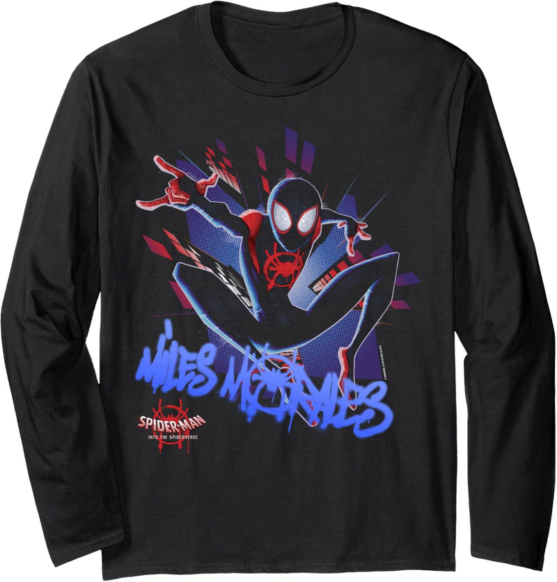 Marvel Spider-Man Spiderverse Graffiti-Explosion Langarmshirt