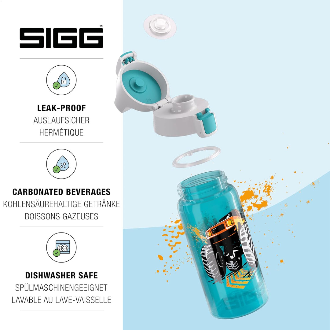 SIGG - Trinkflasche Kinder - Viva One - Kohlensäure Geeignet - Auslaufsicher - Spülmaschinenfest - B