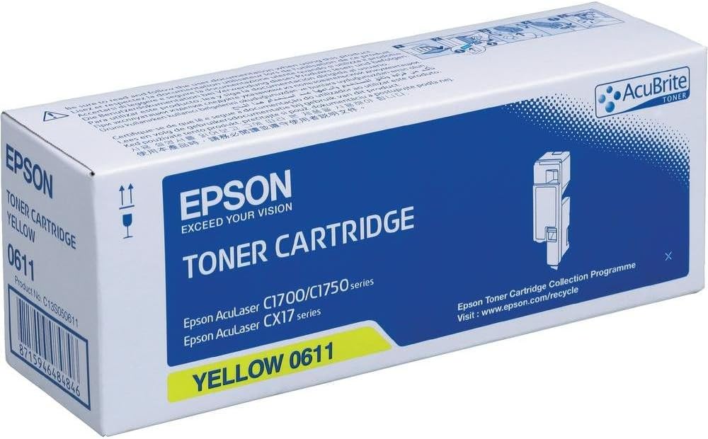 Epson C13S050611 AL-C1700 Tonerkartusche gelb hohe Kapazität 1.4k, Gelb