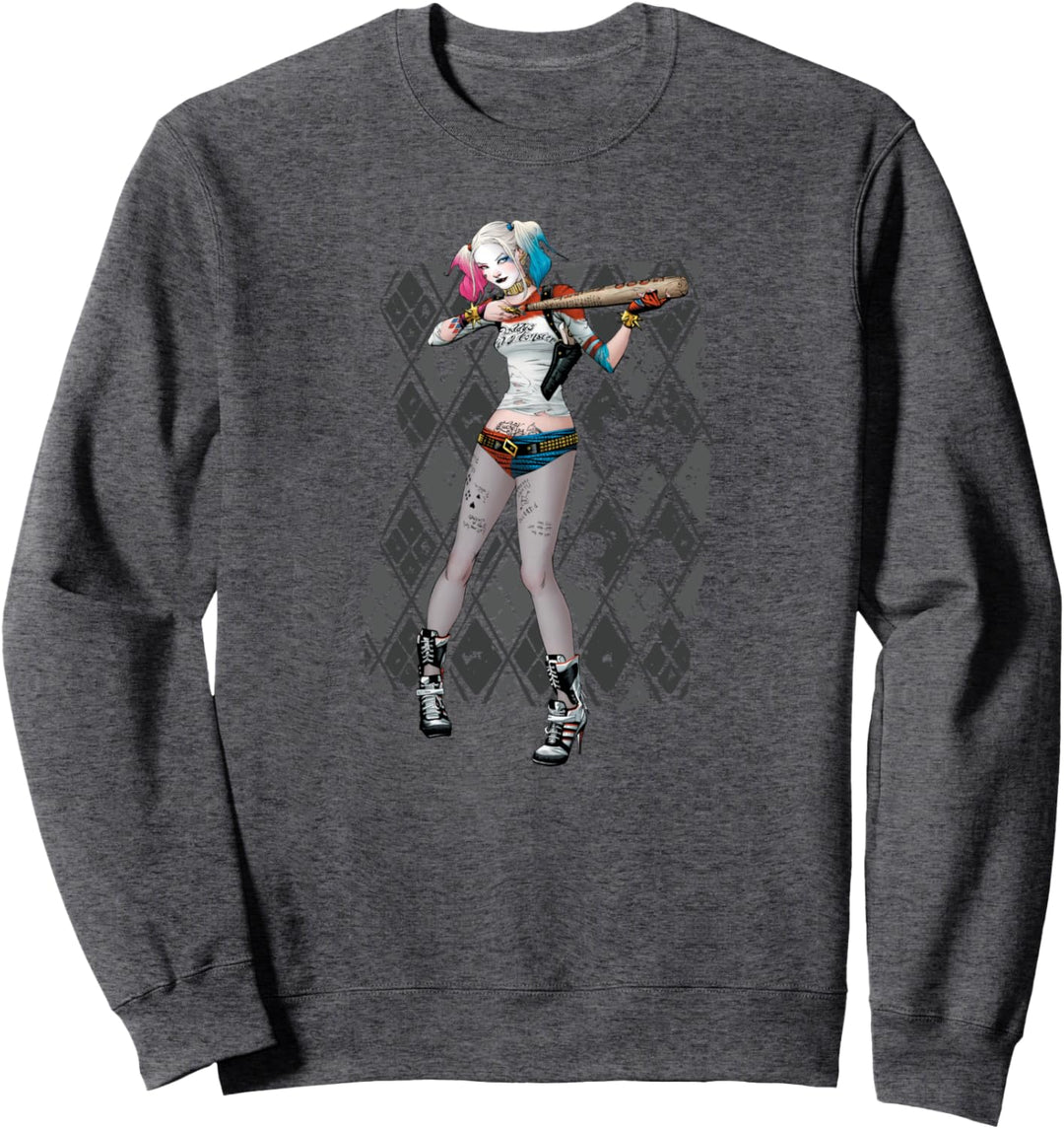 Suicide Squad Harley Quinn Argyle Sweatshirt