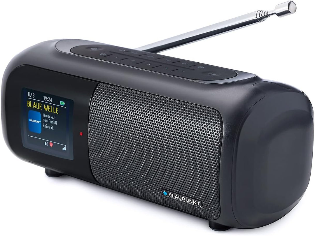 Blaupunkt BTR 100 – Tragbares Bluetooth Radio mit DAB+, UKW & Farbdisplay – Kabelloser Lautsprecher