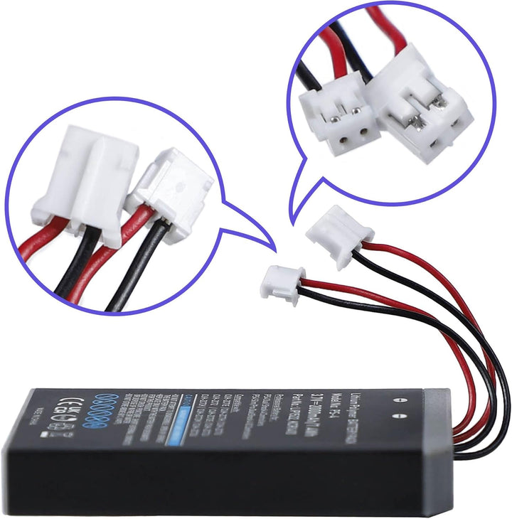 SHAWOROCE 2X Akku Batterien LIP1522 KCR1410 Kompatibel mit Sony PS4 DualShock 4 Slim Pro V1 V2 CUH-Z