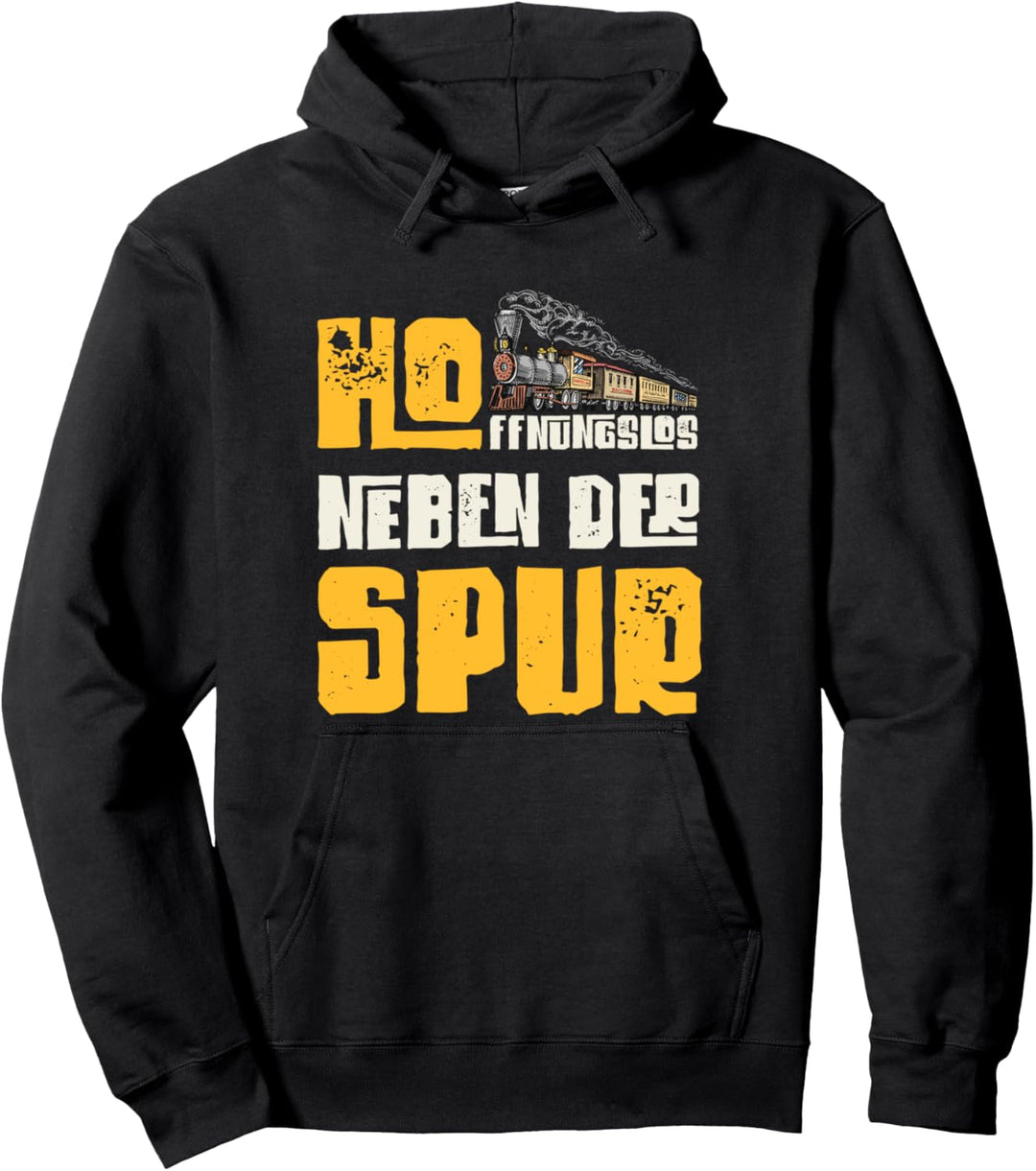 H0 ffnungslos neben der Spur für Modellbauer Schmalspurbahn Pullover Hoodie