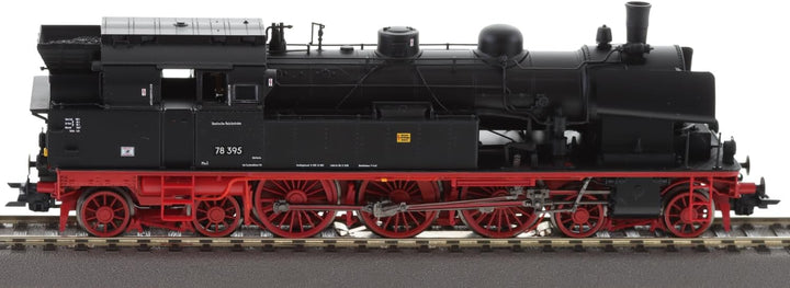 ESU 31184 H0 Dampflok 78 395, DR, Ep. III, DC+AC-Sound, Modellbahnlokomotive, Schwarz, für Erwachsen