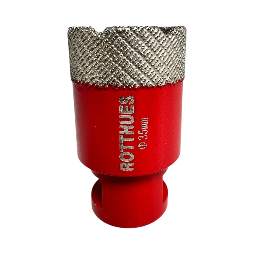 Matrix Diamant-Bohrkrone Hohlbohrer Ø35 mm M14 Segmenthöhe 15 mm für Fliesen Porzellan Keramik Marmo