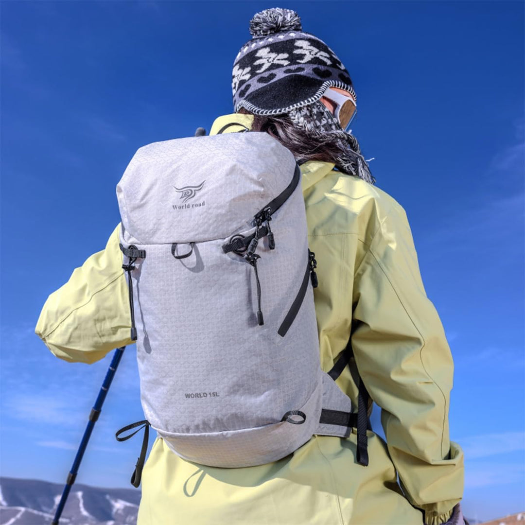 Kimwadalh Kleiner Rucksack 15L Wanderrucksack für Damen Herren Rucksäcke für Radsport Outdoor Trekki