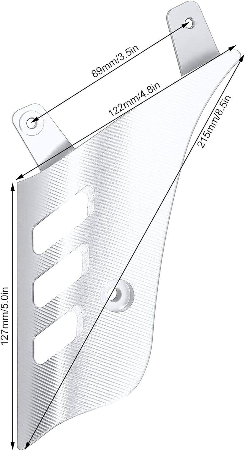 Schwingenabdeckung, Aluminiumlegierung Schwingenschutz Autocycle Zubehör Passend für VESPA GTS 125 2