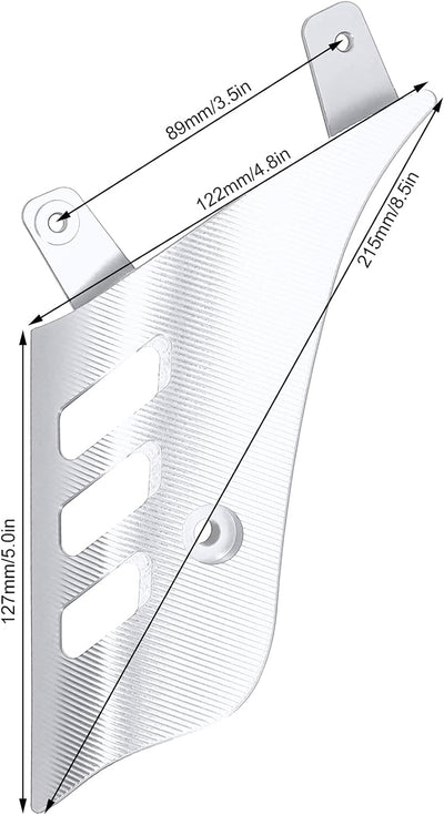 Schwingenabdeckung, Aluminiumlegierung Schwingenschutz Autocycle Zubehör Passend für VESPA GTS 125 2