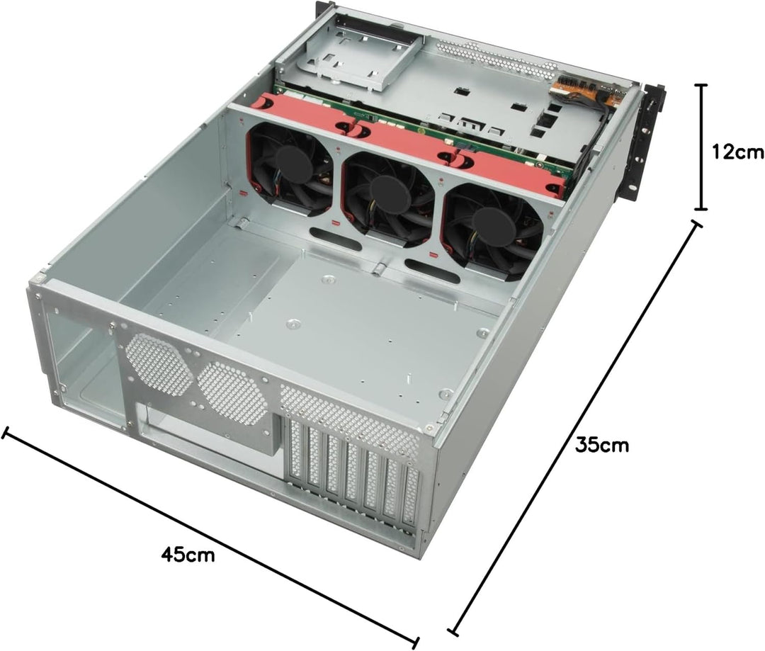 SilverStone Technology RM43-320-RS, 4HE-Rackmount-Speicherservergehäuse mit 20 Schächten für 2,5-Zol