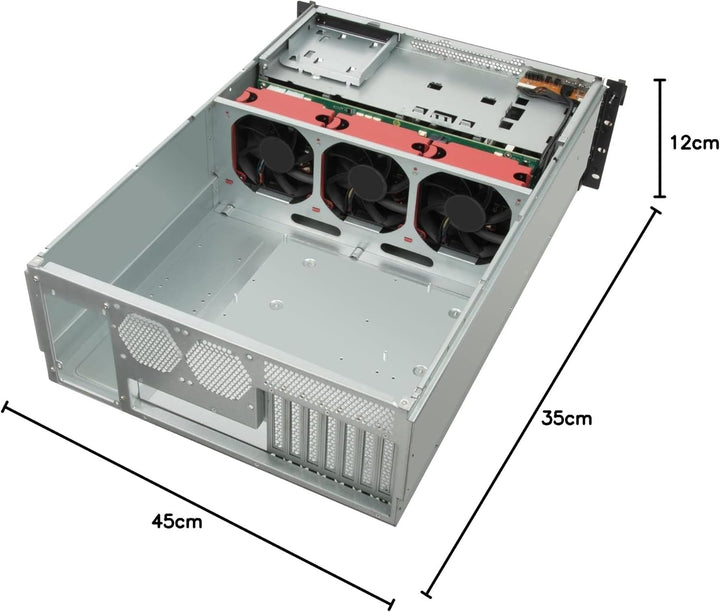 SilverStone Technology RM43-320-RS, 4HE-Rackmount-Speicherservergehäuse mit 20 Schächten für 2,5-Zol