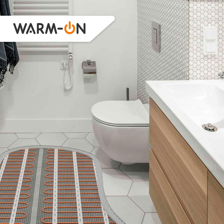 Zweiader-Heizmatte WARMON ULTRA 200 W/m² für Fliesen, heating mat, quick heat, Festwiderstandsheizka