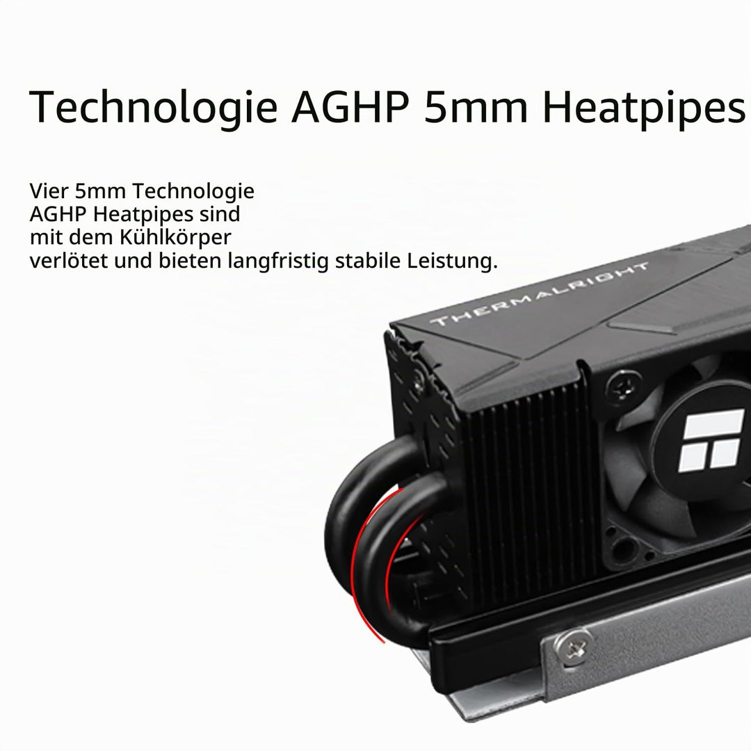 TR HR10 2280 PRO SSD-Kühler, doppelseitiger Kühlkörper, trägt ein Silikonpad mit 14,8 W/m.k, enthält