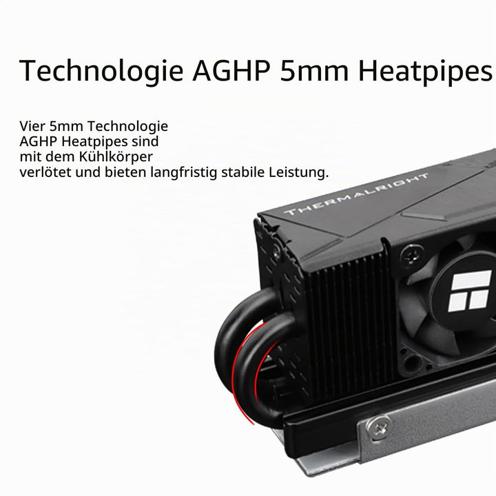 TR HR10 2280 PRO SSD-Kühler, doppelseitiger Kühlkörper, trägt ein Silikonpad mit 14,8 W/m.k, enthält