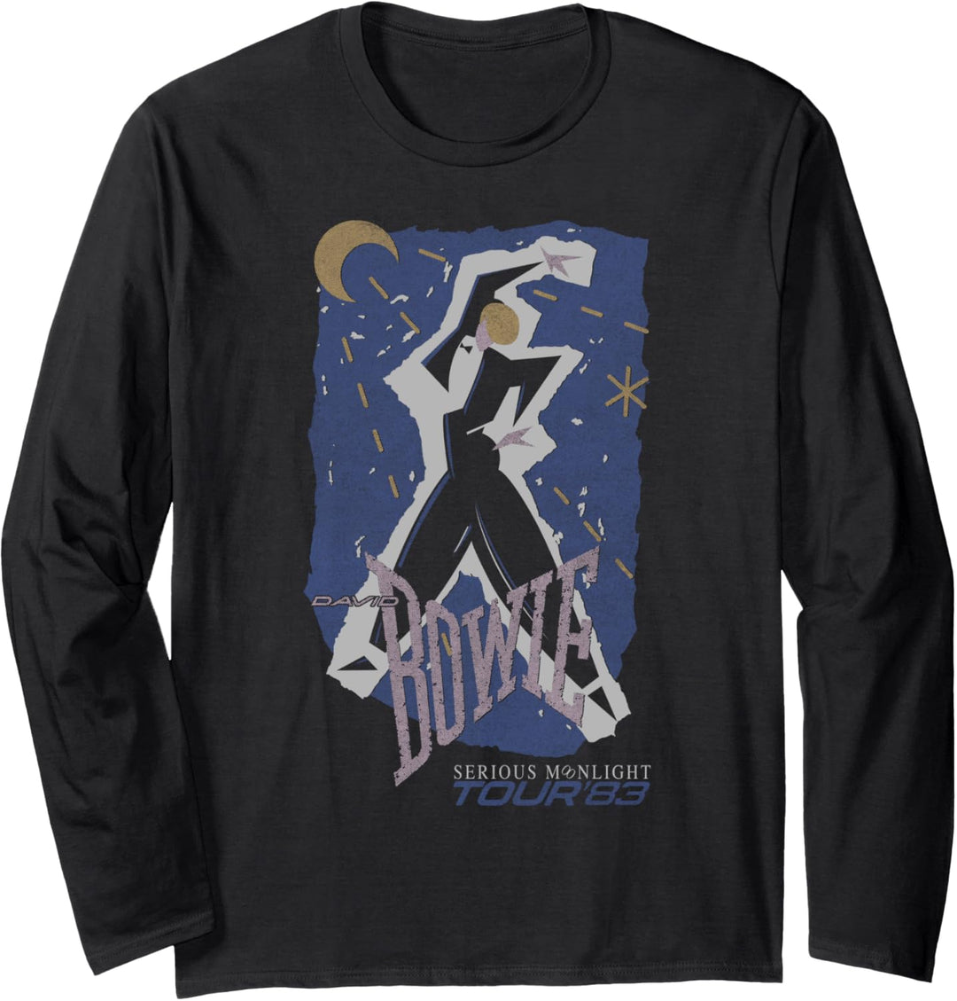 David Bowie - Ernstes Mondlicht 1983 Tour Langarmshirt