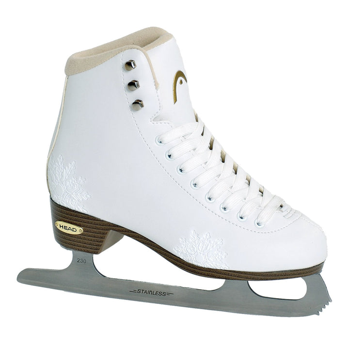 HEAD Eiskunstlauf Schlittschuhe Amber I Damen Schlittschuhe mit Edelstahlkufe I Schneeflocken-Design