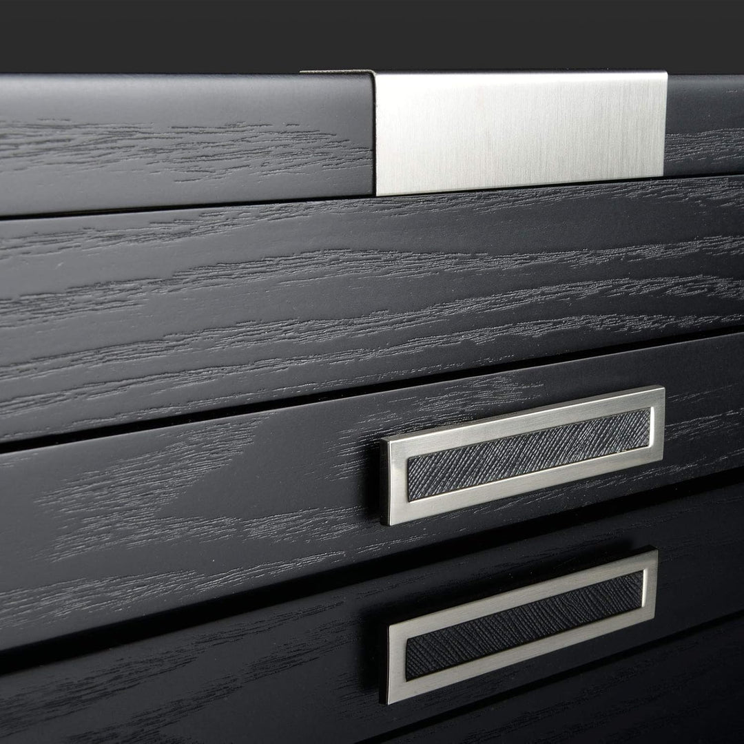 HEISSE & SÖHNE SEIT 1976® Schreibgeräte Box/Aufbewahrung/Vitrine Monteray Esche Furnier in Schwarz f