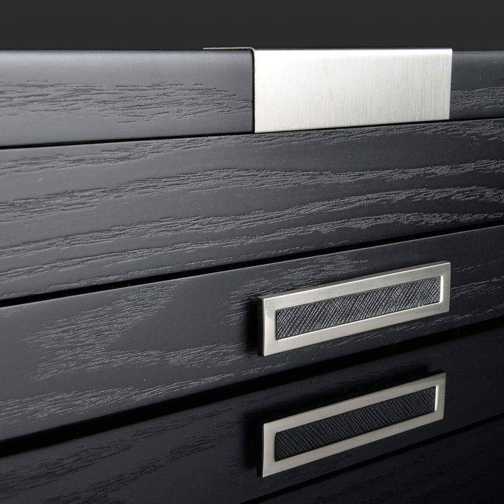 HEISSE & SÖHNE SEIT 1976® Schreibgeräte Box/Aufbewahrung/Vitrine Monteray Esche Furnier in Schwarz f