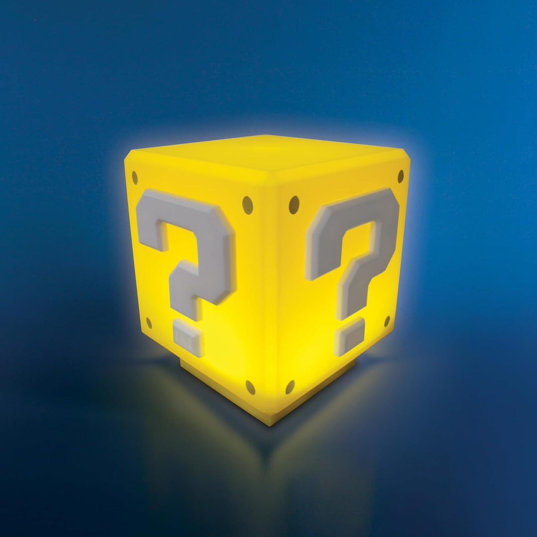 Paladone Super Mario Mini Fragezeichenblock-Licht - Offiziell lizenziertes Super Mario Bros.-Merchan