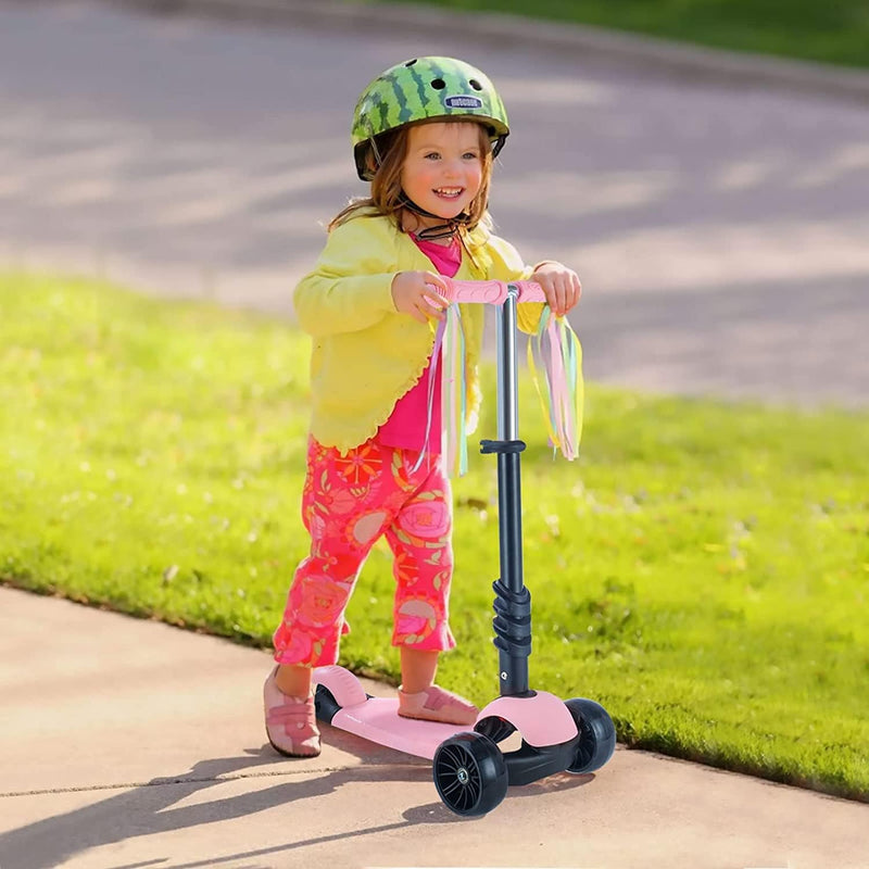 Scooter für Kinder| Tretroller mit Abnehmbarem Sitz 3-in-1 Höhenverstellbarer Kinderroller mit Leich