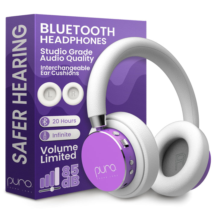 Puro Sound Labs BT2200-Plus Lautstärkebegrenzende Bluetooth-Kopfhörer für Kinder - Sicherere Kopfhör