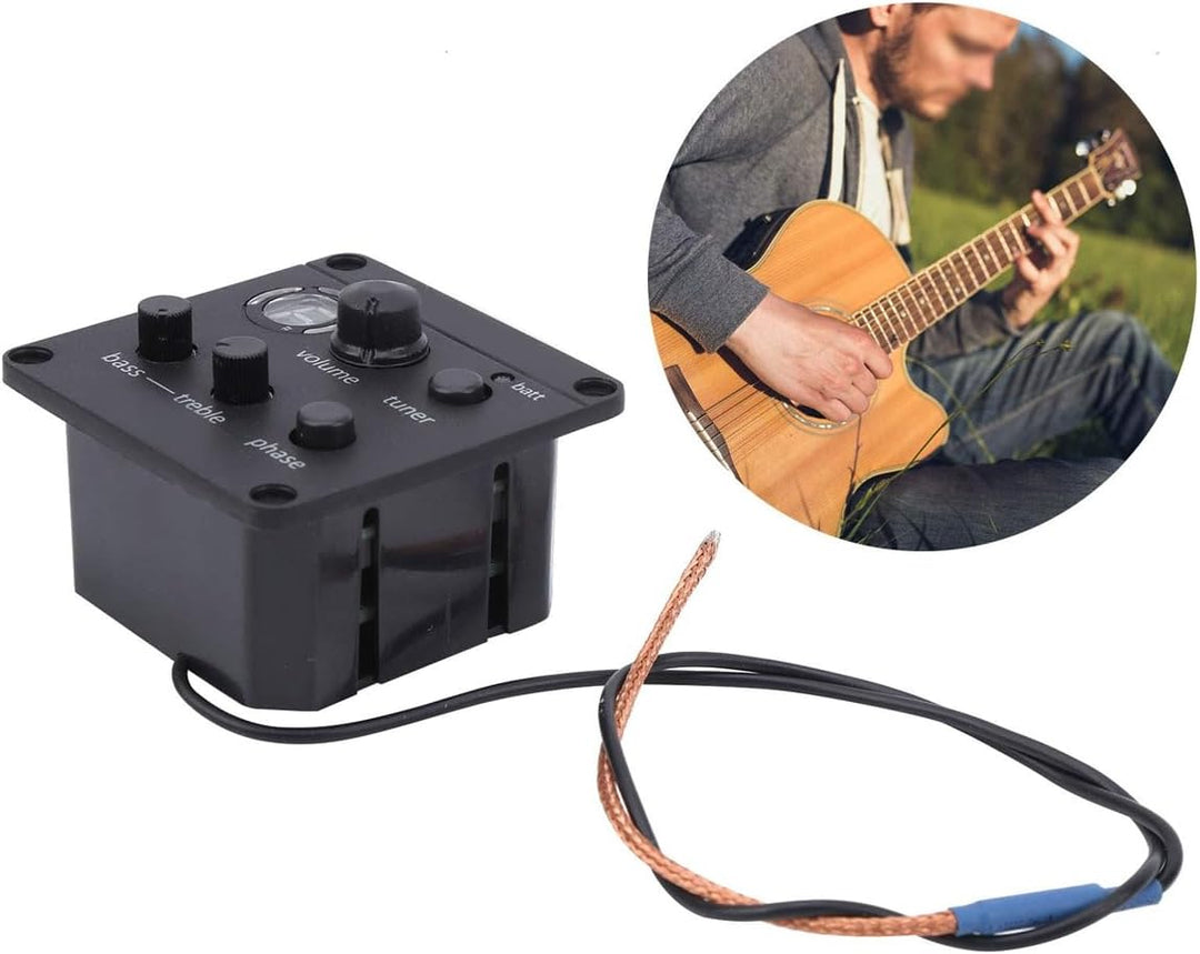 Tonabnehmer-Set für Akustikgitarre, Vorverstärker, 3-Band-EQ, Fishman ISYS, integriertes Loch für el