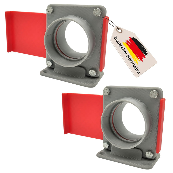 Absperrschieber DN50 für HT-Rohre – 2er-Set robustes Blastgate DN50 Set 2x, DN50 Set 2x