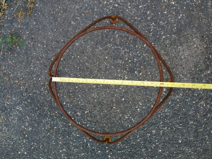 Edelrost Garten Staender Metall Rost d=30cm H15cm Fuer Feuerschale Pflanzschale Handarbeit