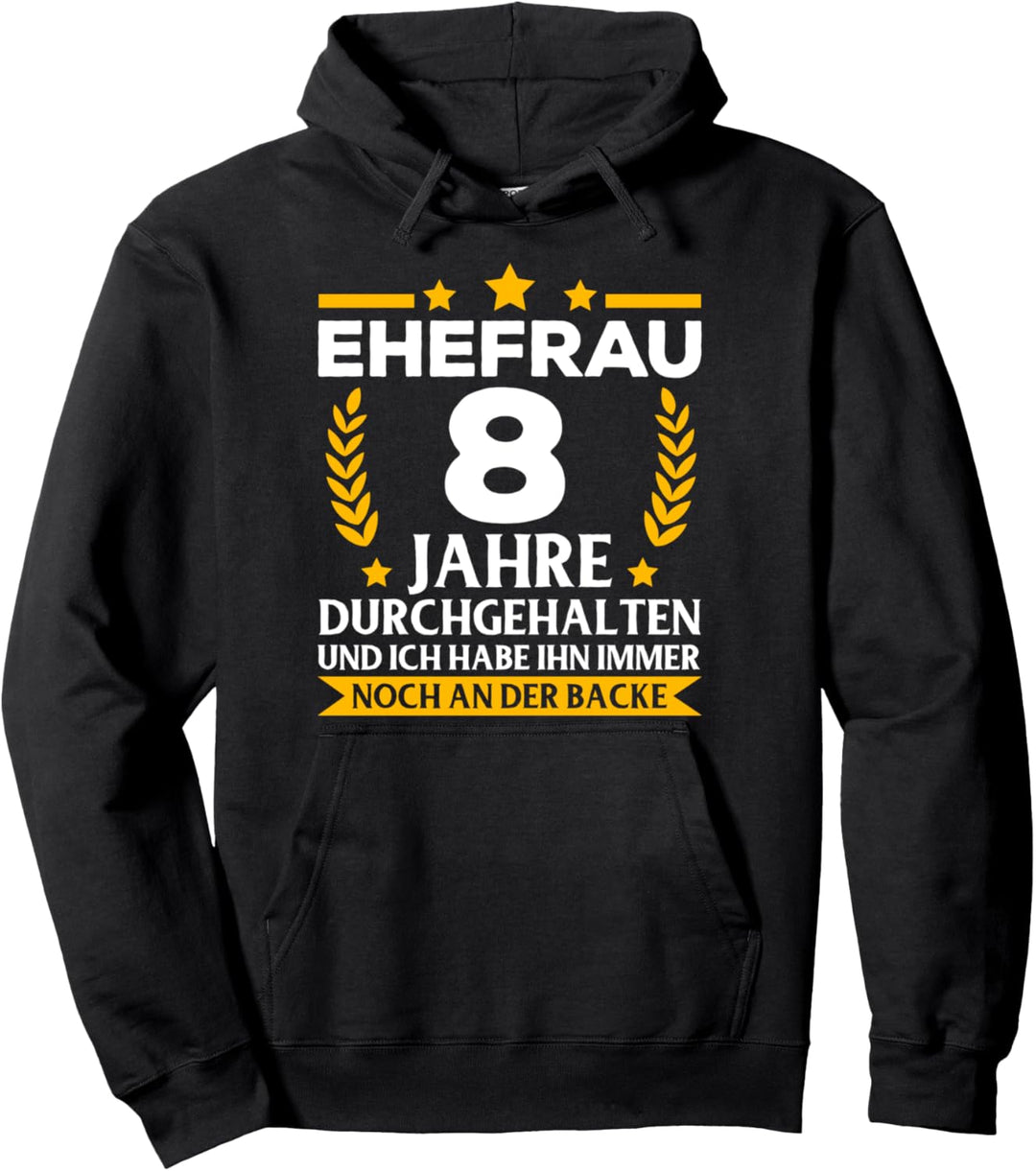 8. Hochzeitstag Blechhochzeit Ehefrau Pullover Hoodie