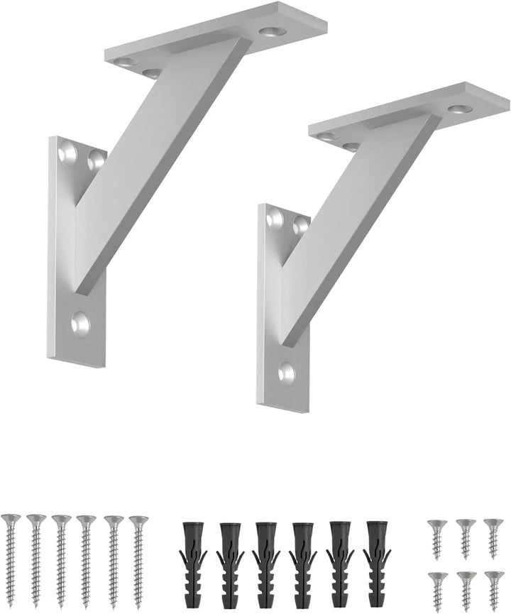 Alusfera Regalhalterung - Dekorative Regalwinkel - Regalhalter 120 mm - Wandregal Halterung - Langle