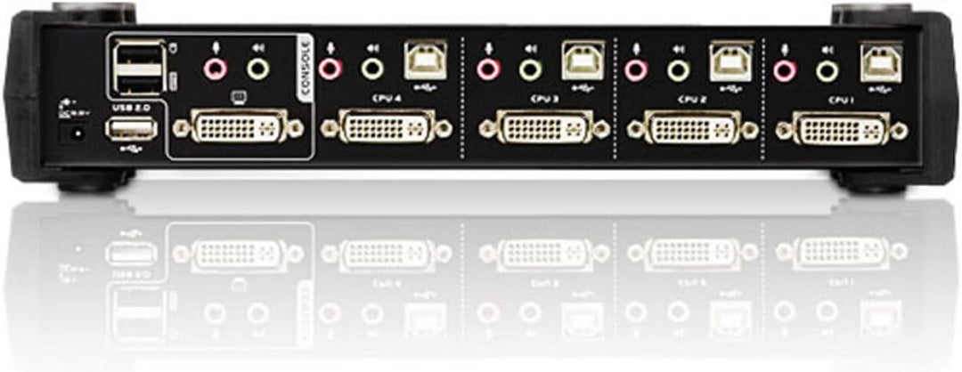 ATEN CubiQ CS1784A 4-Fach KVM Umschalter (DVI, USB 2.0, 2.1 Audio)