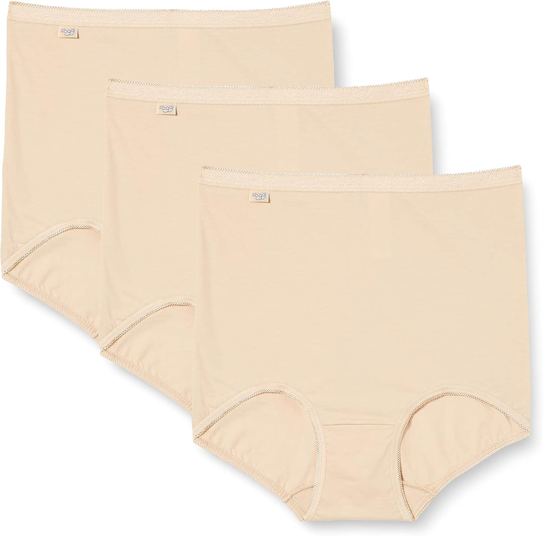 Sloggi Damen sloggi Basic+ Maxi 3P Taillenslip, Skin