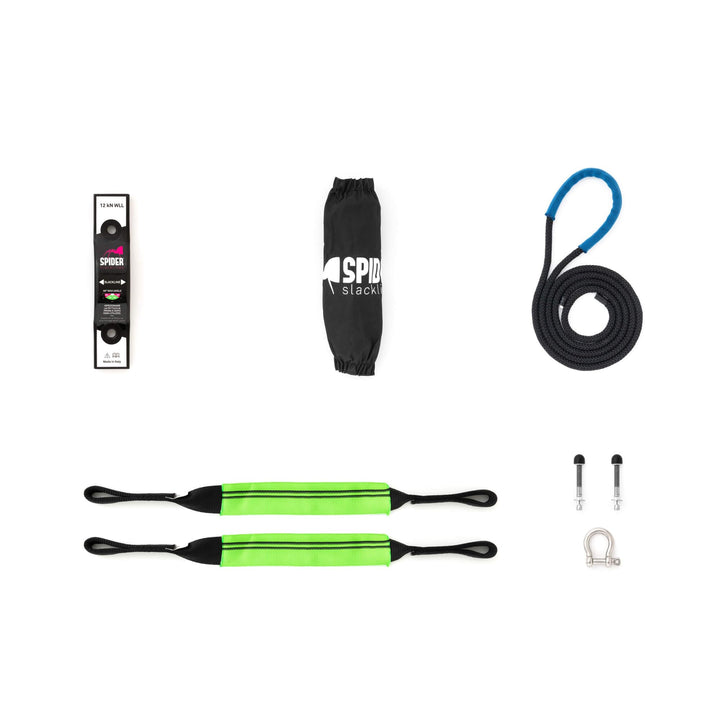 Slackline - Indoor Kit 1.0 - Indoor Kit Platte Wand (1x Einzelplatte + 1x Polschlinge) A) 1 x Einzel
