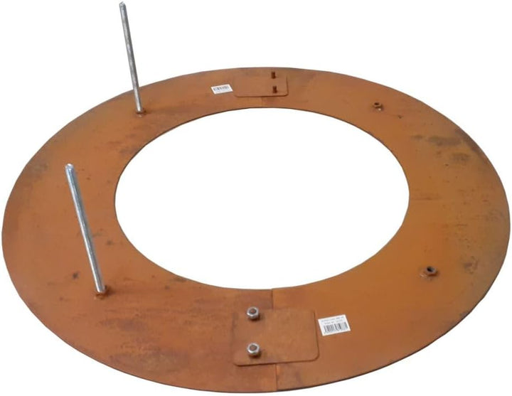 Baumring Cortenstahl Edelrost Ø50 cm Ø30 cm innen – Baumschutz & Gartendeko rost Aussendurchmesser 5
