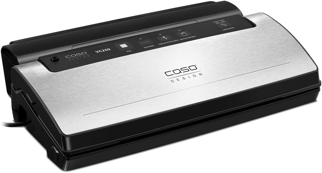 CASO VC 250 Vakuumierer doppelte Schweissnaht 30 cm, mit Folienbox, Cutter und Schlauch für Vakuumbe