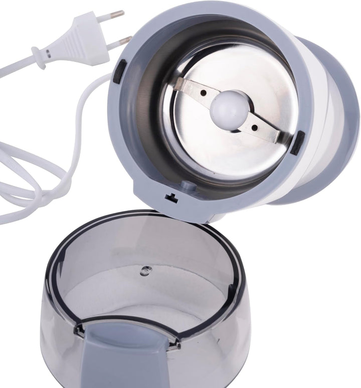 alpina Kaffeemühle Elektrisch - 150 Watt - Auch Nussmühle, Getreidemühle und Mühle für Samen - 65 Gr